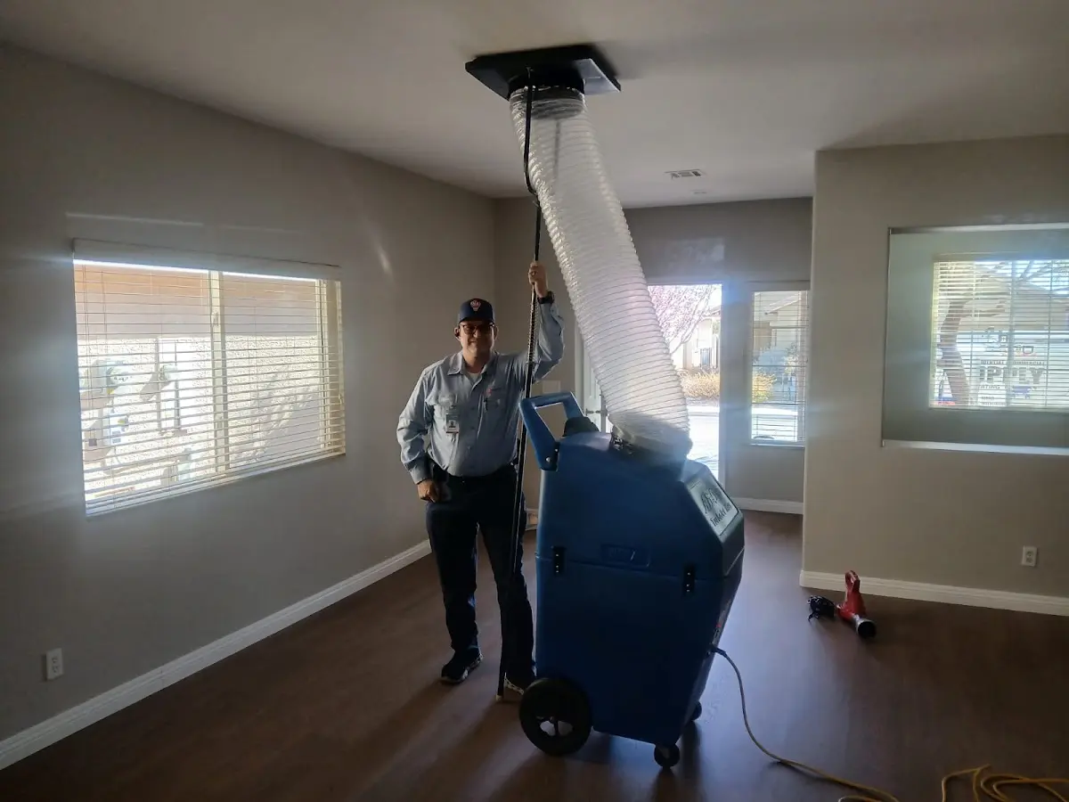 Professional Dryer Vent Cleaning work inside a Cedar Lake home